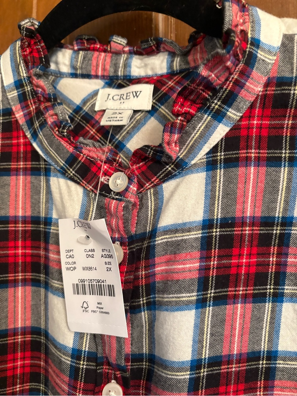 J. Crew 3 piece bundle, 2 XXL dresses NWT and one 2X shirt also NWT - Picture 9 of 11